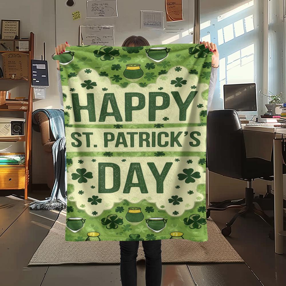 St.Patrick s Day Green clover Print Flannel Blanket,High quality Comfortable for All Seasons,Home Decor,Warmth and Comfort,Perfect for Christmas Gifts 80cm x 120cm
St.Patrick s Day Green clover Print Flannel Blanket,High quality Comfortable for All Seasons,Home Decor,Warmth and Comfort,Perfect for Christmas Gifts 80cm x 120cm