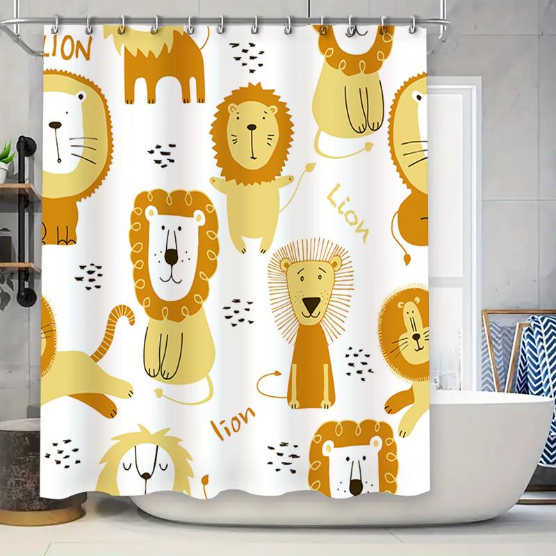 Whimsical Cartoon Lion Family Bath Shower Curtain Set Waterproof Decor W60H190(CM)-1 Pcs
Whimsical Cartoon Lion Family Bath Shower Curtain Set Waterproof Decor W60H190(CM)-1 Pcs