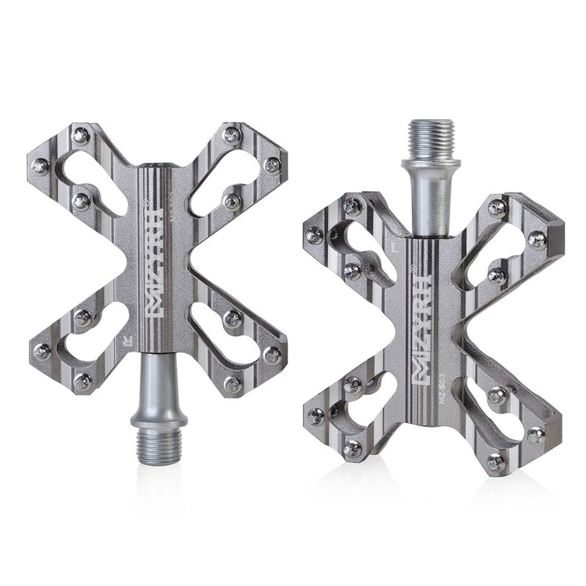 ThinkTop Bicycle Aluminum for Road and Mountain Gray 3-Bearing Pedals, 9/16 Axle, Ultra-Lightweight Alloy, High-Strength Lubricant, Bikes, MTBs,
ThinkTop Bicycle Aluminum for Road and Mountain Gray 3-Bearing Pedals, 9/16 Axle, Ultra-Lightweight Alloy, High-Strength Lubricant, Bikes, MTBs,