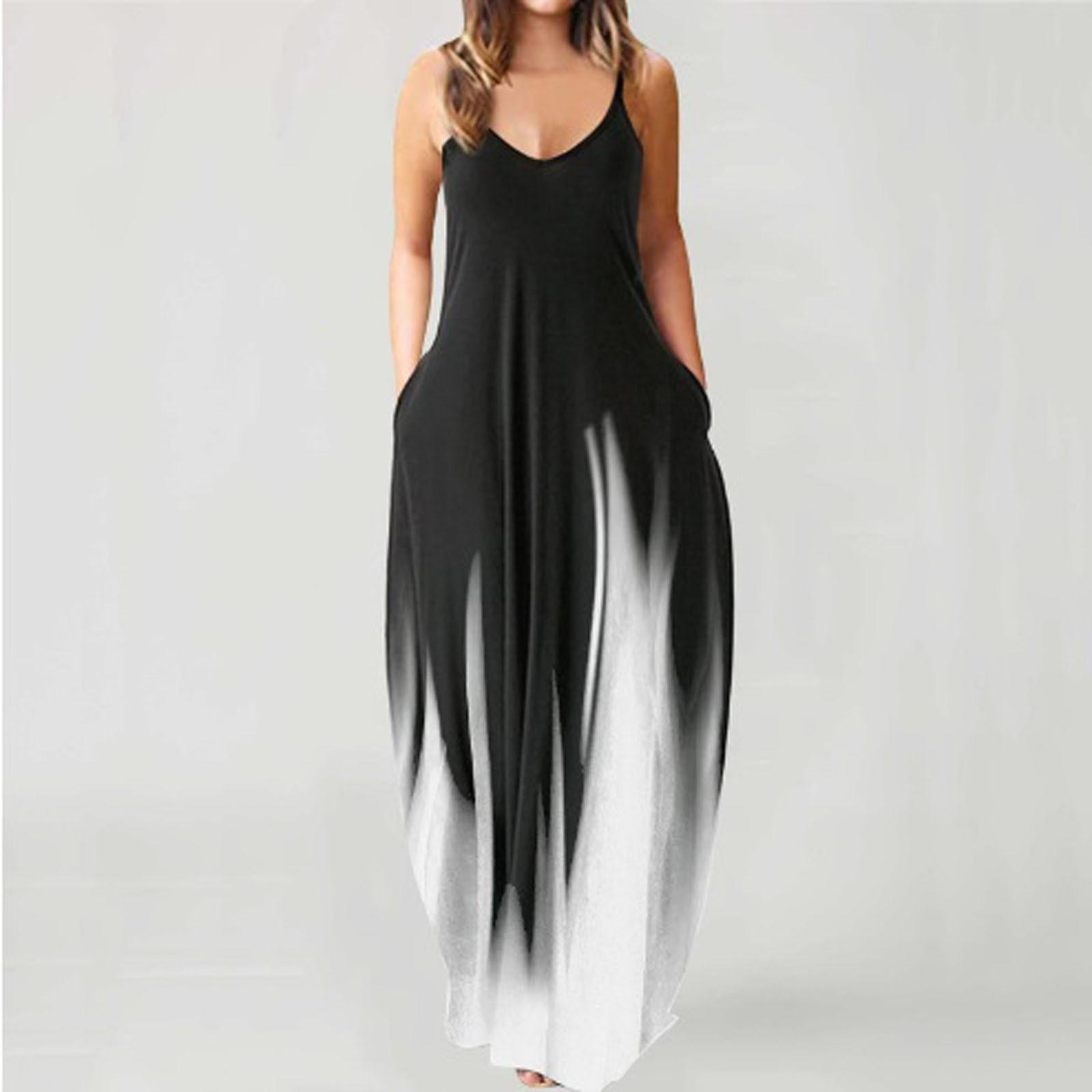 Женское карманное платье с принтом, пляжные вечеринки, жилет для вечеринки, супер длинное платье без рукавов L чёрный
Женское карманное платье с принтом, пляжные вечеринки, жилет для вечеринки, супер длинное платье без рукавов L чёрный