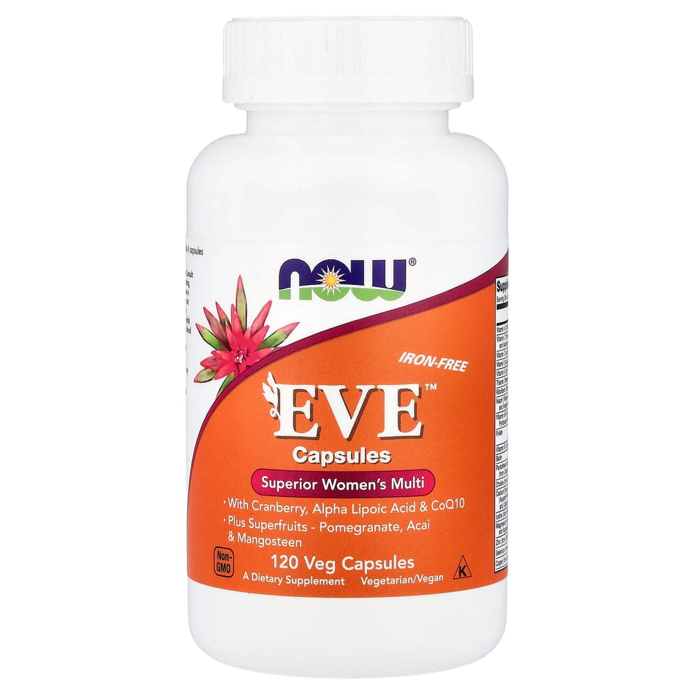 Now Foods Eve Superior Women s Multi Iron-Free Veggie Capsules, 120 Counts 120 pcs - 1 ea
Now Foods Eve Superior Women s Multi Iron-Free Veggie Capsules, 120 Counts 120 pcs - 1 ea