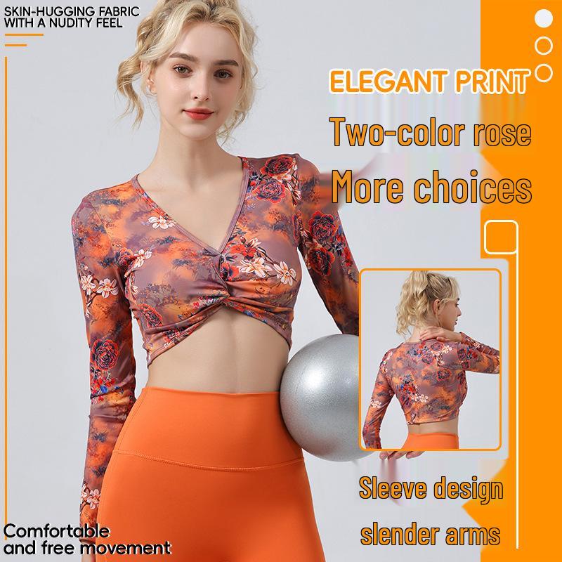 European & American Cross-Border Autumn/Winter Long-Sleeve Yoga Suit with Chest Pad - Fashionable Twist Design for Running & Fitness Large
European & American Cross-Border Autumn/Winter Long-Sleeve Yoga Suit with Chest Pad - Fashionable Twist Design for Running & Fitness Large