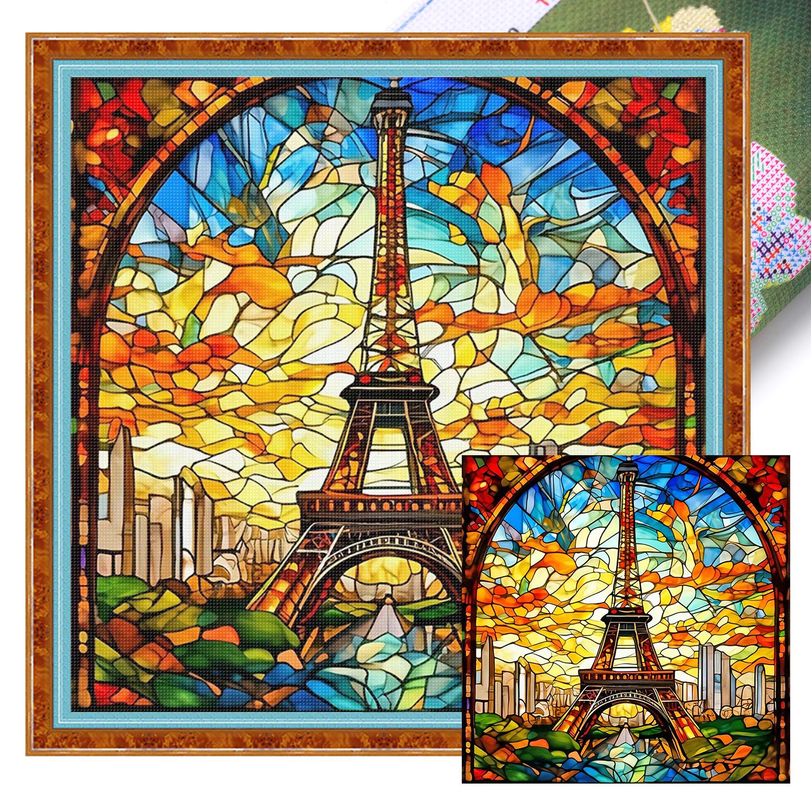 Glass Painting Full 11CT DIY Stamped Needlework Embroidery Kit 17.72x17.72in Printed Cross-Stitch Kits for Adults Home Decor
Glass Painting Full 11CT DIY Stamped Needlework Embroidery Kit 17.72x17.72in Printed Cross-Stitch Kits for Adults Home Decor