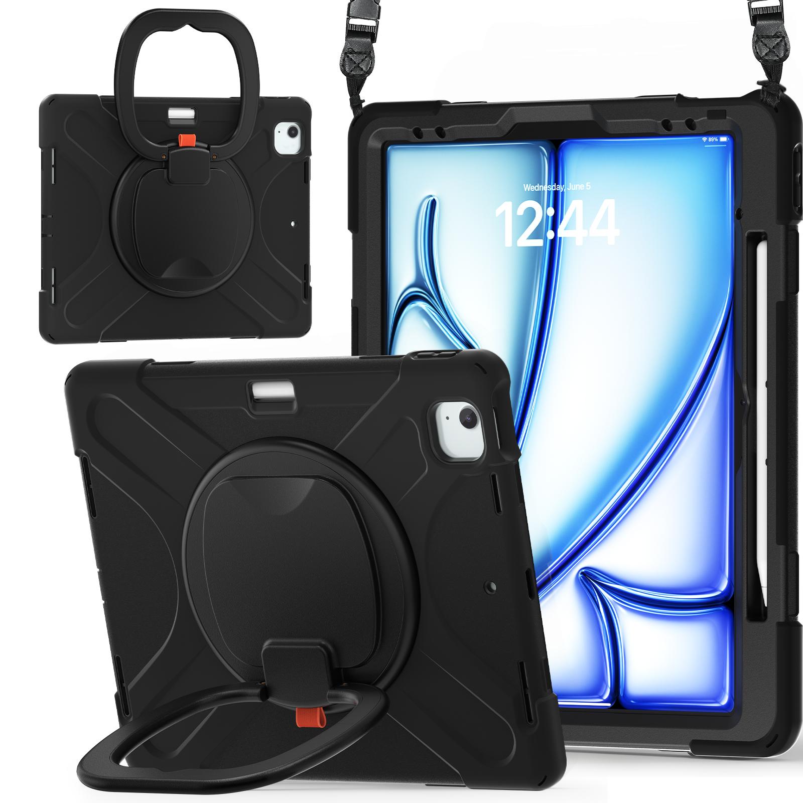 For iPad Air 13 (2025)/(2024)/Pro 12.9 (2022)/(2021)/(2020)/(2018) Case Tablet Cover with Shoulder Strap Black
For iPad Air 13 (2025)/(2024)/Pro 12.9 (2022)/(2021)/(2020)/(2018) Case Tablet Cover with Shoulder Strap Black
