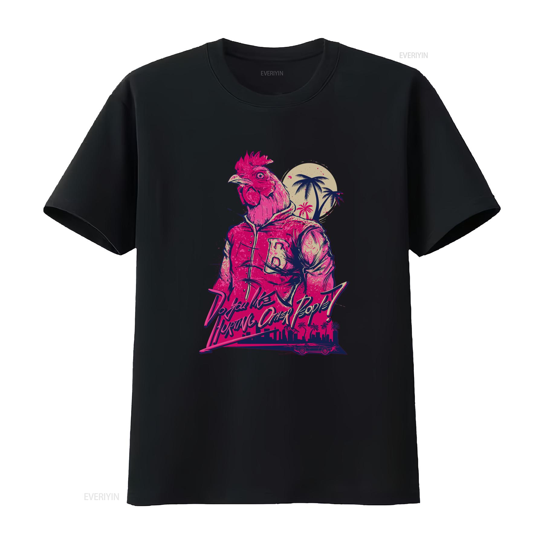 Hotline Miami Gaming T Shirt Richard Indie Stylish Rooster Print with Cityscape and Palm Trees Perfect for Trendy Gamers 4XL
Hotline Miami Gaming T Shirt Richard Indie Stylish Rooster Print with Cityscape and Palm Trees Perfect for Trendy Gamers 4XL