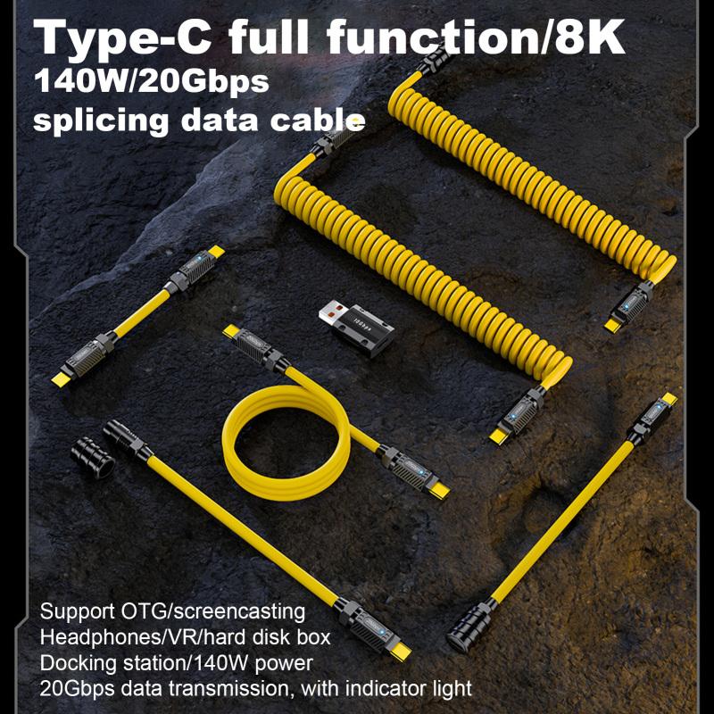 Кабель для зарядки USB C, кабель передачи данных, кабель питания 140 Вт, тип C, 8K, аудио- и видеоматериалы, быстрое подключение
Кабель для зарядки USB C, кабель передачи данных, кабель питания 140 Вт, тип C, 8K, аудио- и видеоматериалы, быстрое подключение