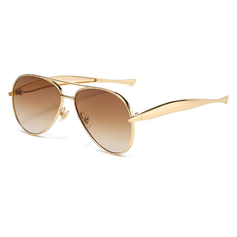 Retro Gold Aviator Sunglasses for Women Men, Metal Oversized 70s Aviators Sun Glasses
Retro Gold Aviator Sunglasses for Women Men, Metal Oversized 70s Aviators Sun Glasses