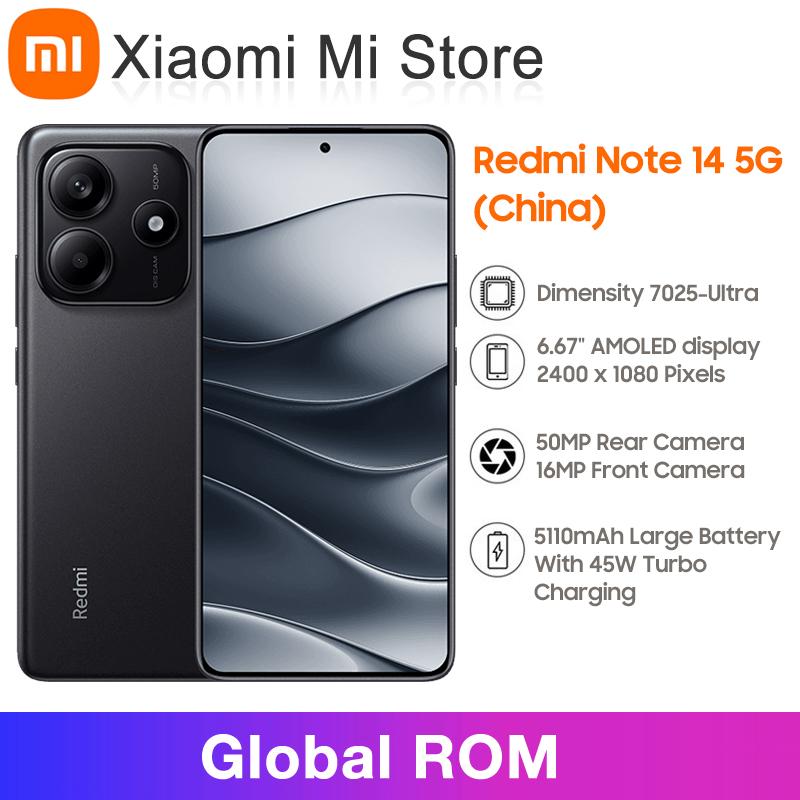 Глобальная прошивка Redmi Note 14 5G Смартфон 6,67-дюймовый AMOLED-дисплей Аккумулятор 5110 мАч Работа с изображениями Офис Прямая трансляция Киберспорт Игры Мобильный телефон Redmi Note 14 5G 6GB+128GB чёрный
Глобальная прошивка Redmi Note 14 5G Смартфон 6,67-дюймовый AMOLED-дисплей Аккумулятор 5110 мАч Работа с изображениями Офис Прямая трансляция Киберспорт Игры Мобильный телефон Redmi Note 14 5G 6GB+128GB чёрный