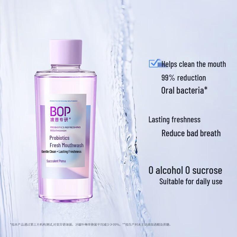 Bop Probiotic Fresh Mouthwash
Bop Probiotic Fresh Mouthwash