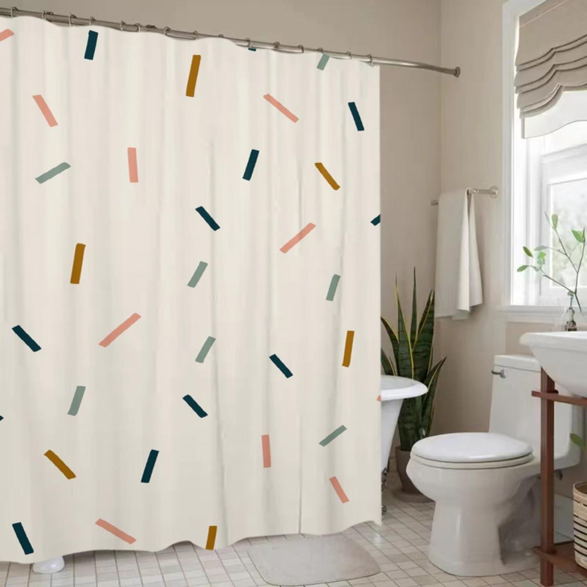 1Pc Colorful Confetti Pattern Shower Curtain , Ideal For Spring Bathroom Decor, Shower Curtains For Bathroom W60H190(CM)-1 Pcs
1Pc Colorful Confetti Pattern Shower Curtain , Ideal For Spring Bathroom Decor, Shower Curtains For Bathroom W60H190(CM)-1 Pcs