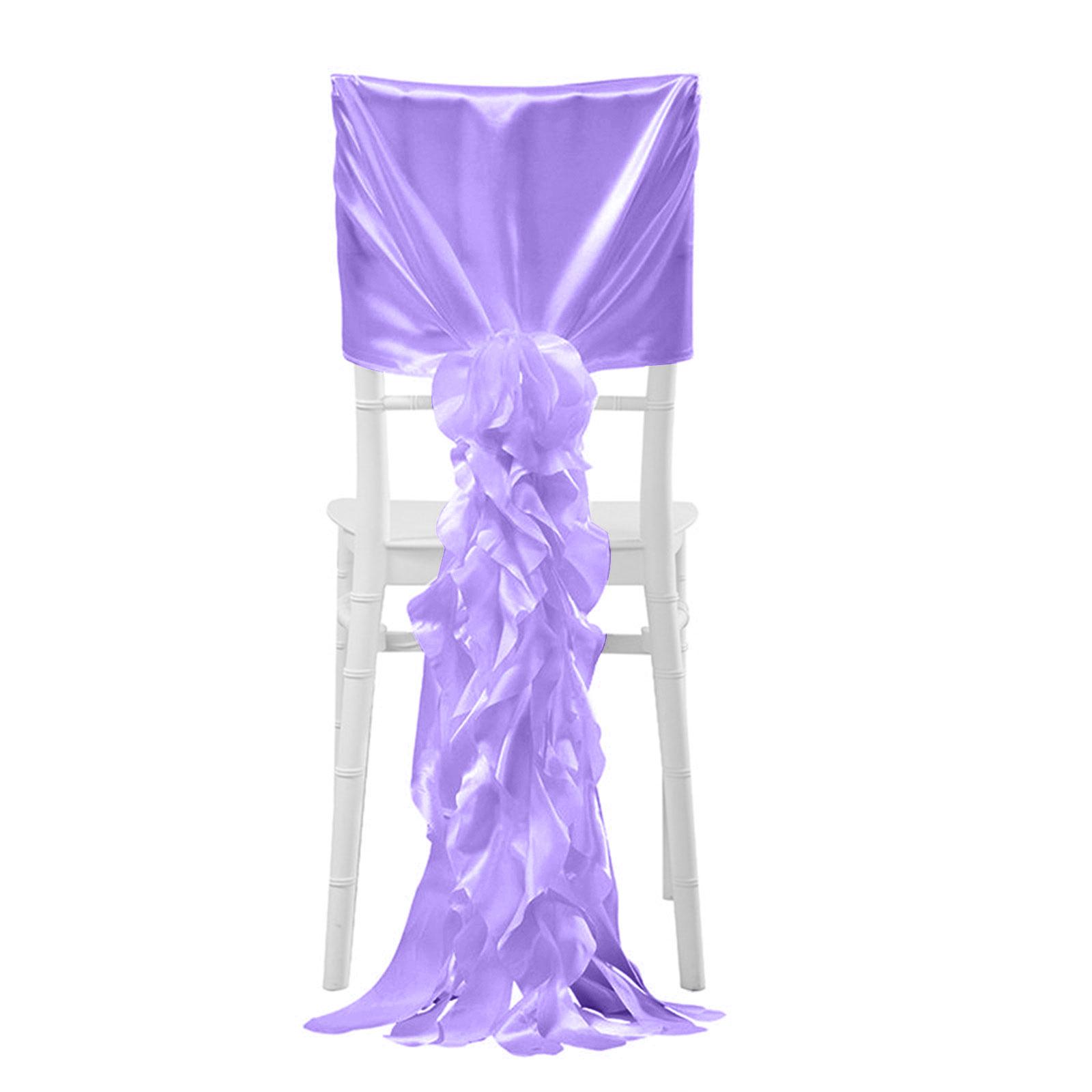 Luxurious Satin Wedding Chair Slipcovers Chiffon Covers with Ruffles for Banquets and Special Occasions фиолетовый
Luxurious Satin Wedding Chair Slipcovers Chiffon Covers with Ruffles for Banquets and Special Occasions фиолетовый
