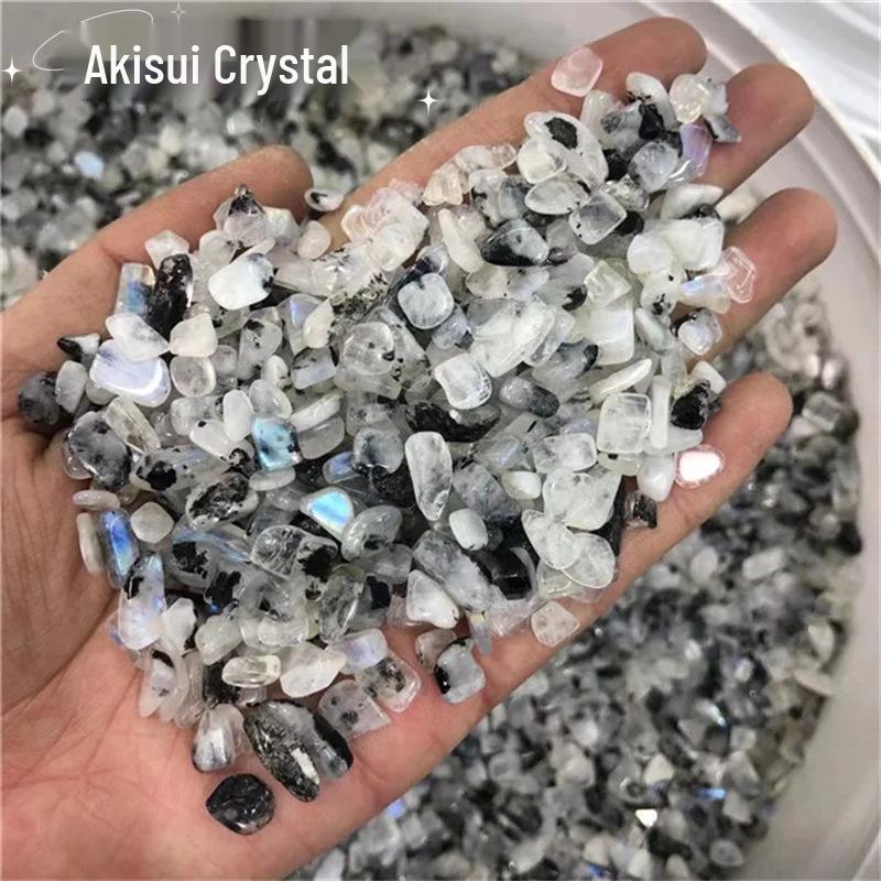 Natural Blue Moonstone Black Spot Crushed Crystal Purifying Stone for Fish Tanks & Flower Pots 3-5mm
Natural Blue Moonstone Black Spot Crushed Crystal Purifying Stone for Fish Tanks & Flower Pots 3-5mm