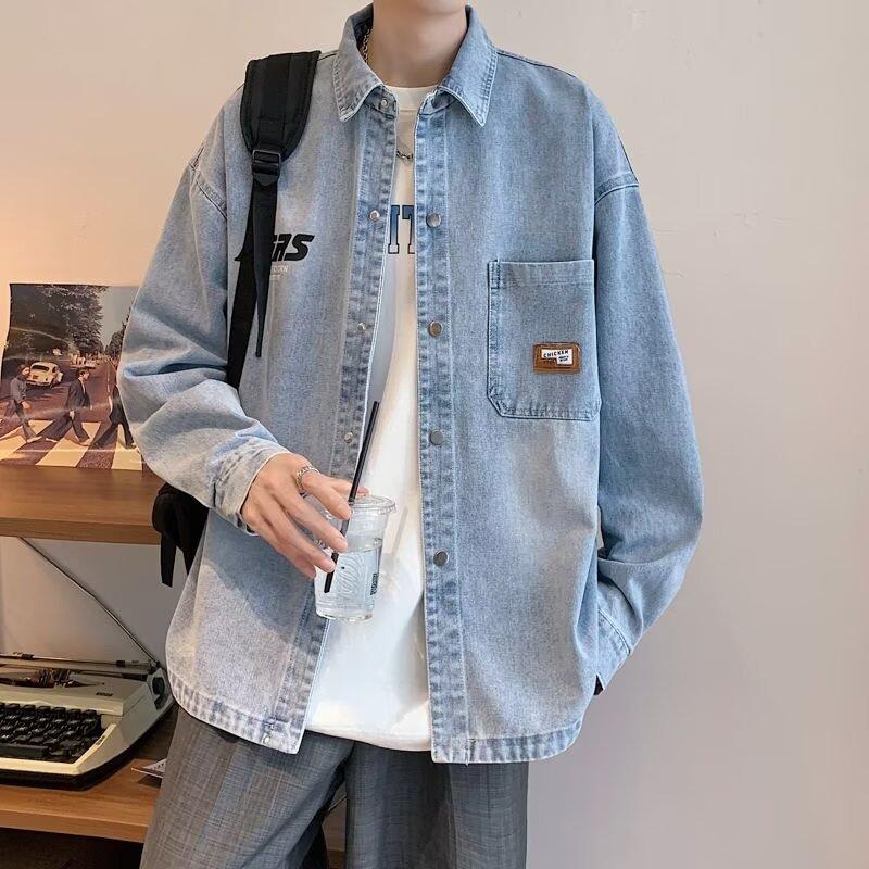 Denim Jacket Men s Long Sleeve Shirt Spring and Autumn Youth Fashion Printing Trend Versatile Casual Jacket Top Loose M
Denim Jacket Men s Long Sleeve Shirt Spring and Autumn Youth Fashion Printing Trend Versatile Casual Jacket Top Loose M