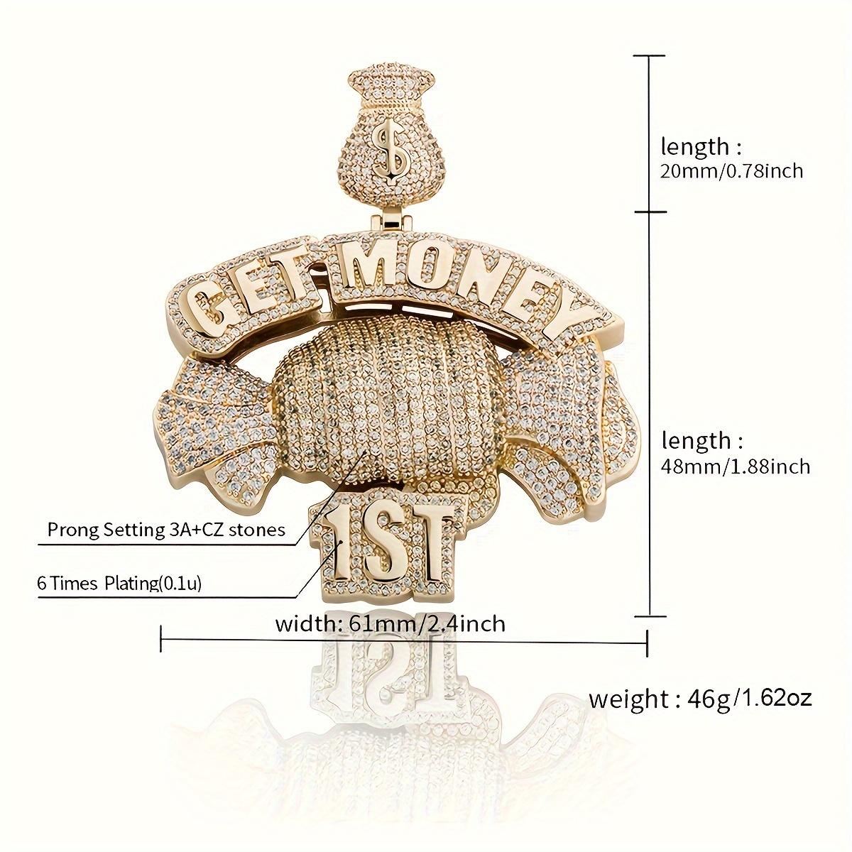 Блестящий стиль в стиле фанк, GET MONEY, подвеска в форме конфеты, ожерелье с цепочкой, золотые ювелирные изделия Cooper, аксессуары, подарок для мужчин и женщин
Блестящий стиль в стиле фанк, GET MONEY, подвеска в форме конфеты, ожерелье с цепочкой, золотые ювелирные изделия Cooper, аксессуары, подарок для мужчин и женщин