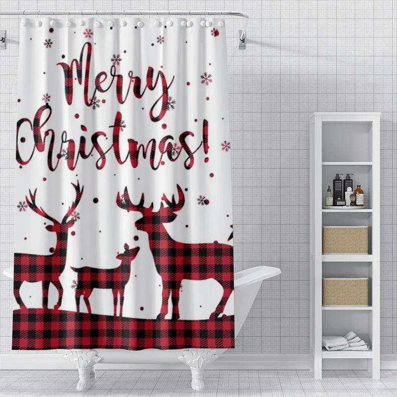 Home Decoration Shower Curtains For Bathroom Waterproof Curtain Fabric Modern Nordic Style Living Room Merry Christmas Winter W60H190(CM)-1 Pcs
Home Decoration Shower Curtains For Bathroom Waterproof Curtain Fabric Modern Nordic Style Living Room Merry Christmas Winter W60H190(CM)-1 Pcs