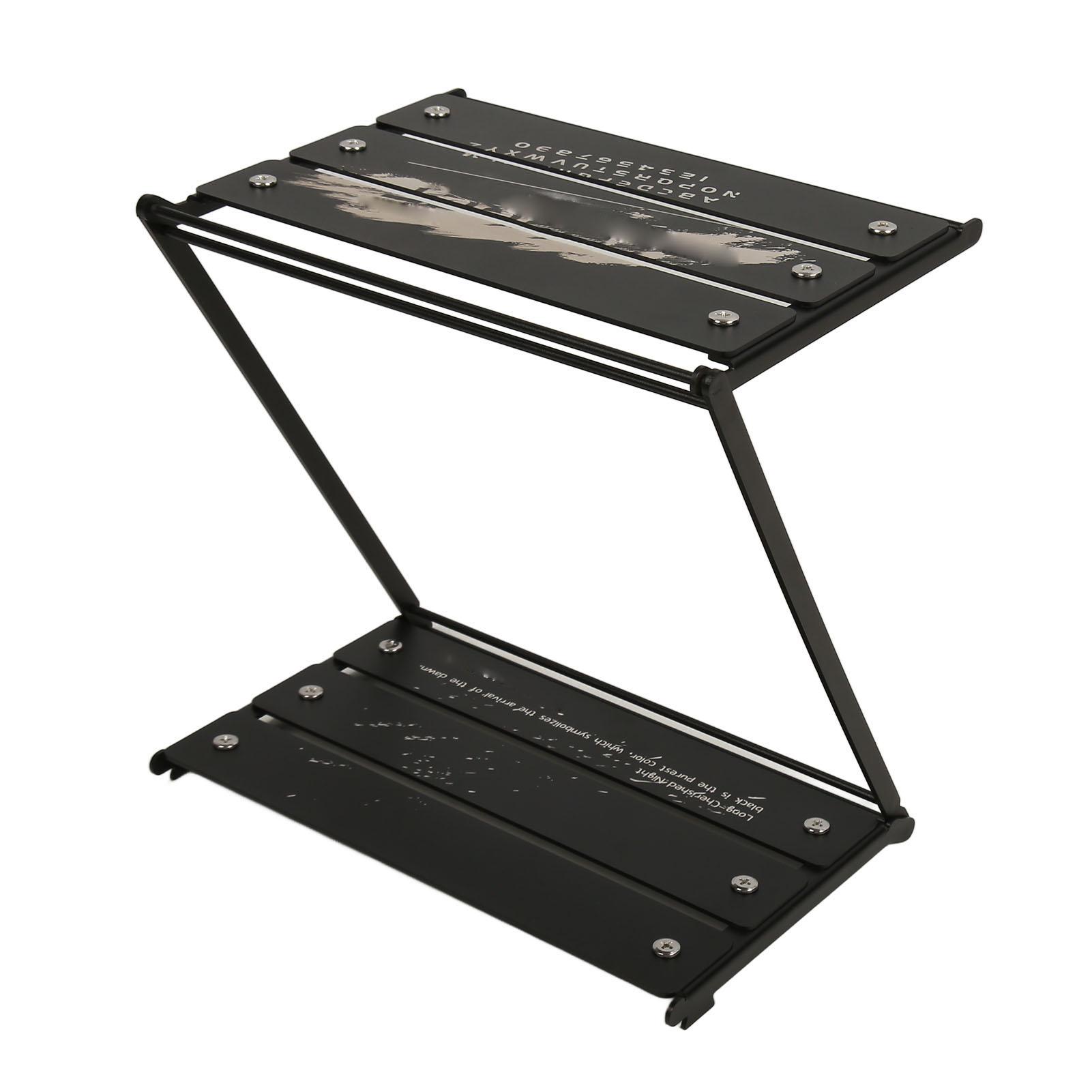 Folding Table Rack Black Storage Rack Aluminium Alloy Z Shape Multipurpose 2 Tier Camp Accessory for Picnic Outdoor
Folding Table Rack Black Storage Rack Aluminium Alloy Z Shape Multipurpose 2 Tier Camp Accessory for Picnic Outdoor