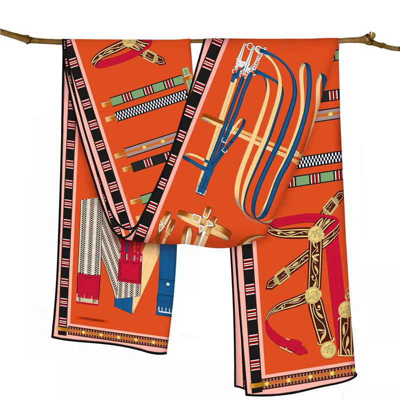 POBING Twill Silk Scarf Women Poncho Hand Rolled Letters Printed Long Scarves Wraps Bandana Big Shawl Hijabs Female Foulards 150CM x 40CM&>8Y
POBING Twill Silk Scarf Women Poncho Hand Rolled Letters Printed Long Scarves Wraps Bandana Big Shawl Hijabs Female Foulards 150CM x 40CM&>8Y