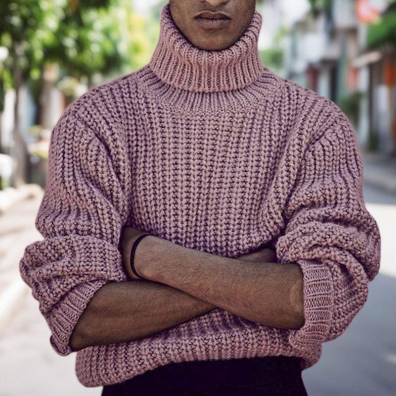 Foreign Trade Men s Clothing European and American Autumn and Winter Thick Pullover Sweater Solid Color Coarse Knit Turtleneck Knitwear Sy0203 Pink L
Foreign Trade Men s Clothing European and American Autumn and Winter Thick Pullover Sweater Solid Color Coarse Knit Turtleneck Knitwear Sy0203 Pink L