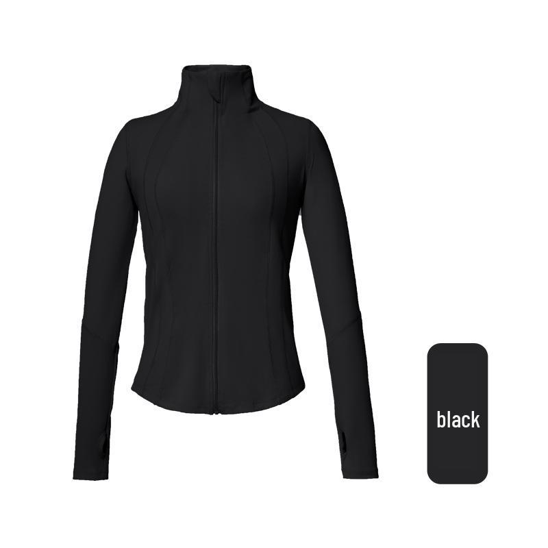 Женская быстросохнущая куртка для йоги на молнии со стойкой - Топ с длинным рукавом для бега и тренировок M
Женская быстросохнущая куртка для йоги на молнии со стойкой - Топ с длинным рукавом для бега и тренировок M