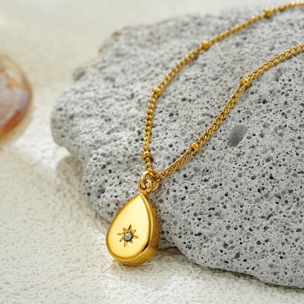 Smooth Stainless Steel Geometric Square Waterdrop Pendant Necklace for Women CZ Zircon Tiny Star Necklaces Collar Zircon
Smooth Stainless Steel Geometric Square Waterdrop Pendant Necklace for Women CZ Zircon Tiny Star Necklaces Collar Zircon