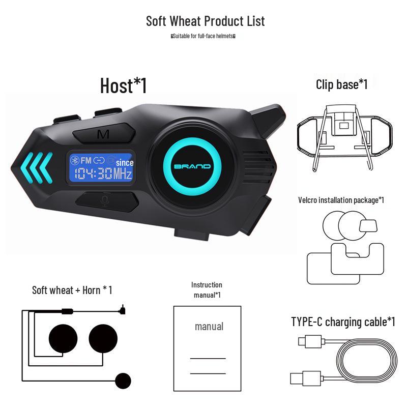 Professional Waterproof Noise Cancelling Bluetooth Earphones with Multi-Person Intercom for Motorcycle Helmets
Professional Waterproof Noise Cancelling Bluetooth Earphones with Multi-Person Intercom for Motorcycle Helmets