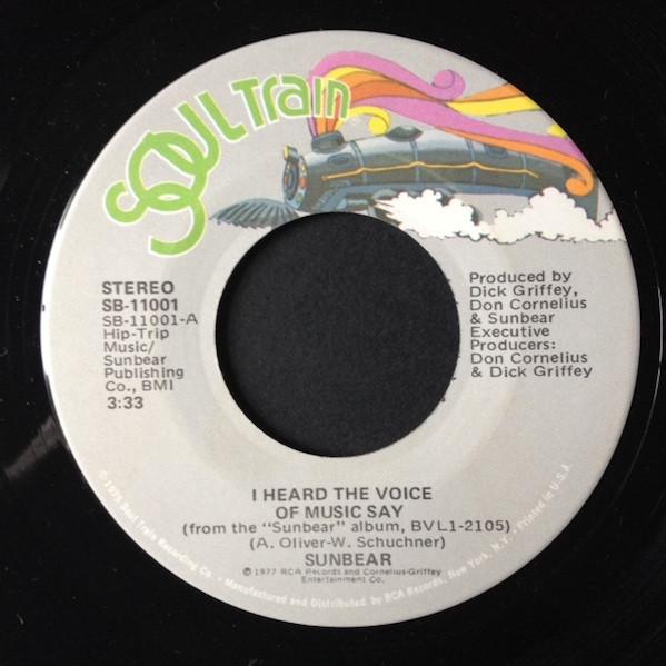 7inch Record SUNBEAR - I Heard The Voice Of Music Say / Le SB11001 Soul Train 1977 Canada Soul/Funk Used
7inch Record SUNBEAR - I Heard The Voice Of Music Say / Le SB11001 Soul Train 1977 Canada Soul/Funk Used