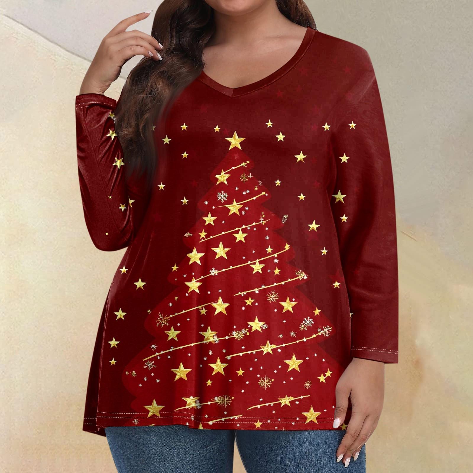 Женские топы больших размеров с длинным рукавом и принтом, рубашки с V-образным вырезом, повседневная одежда, топы L красный
Женские топы больших размеров с длинным рукавом и принтом, рубашки с V-образным вырезом, повседневная одежда, топы L красный