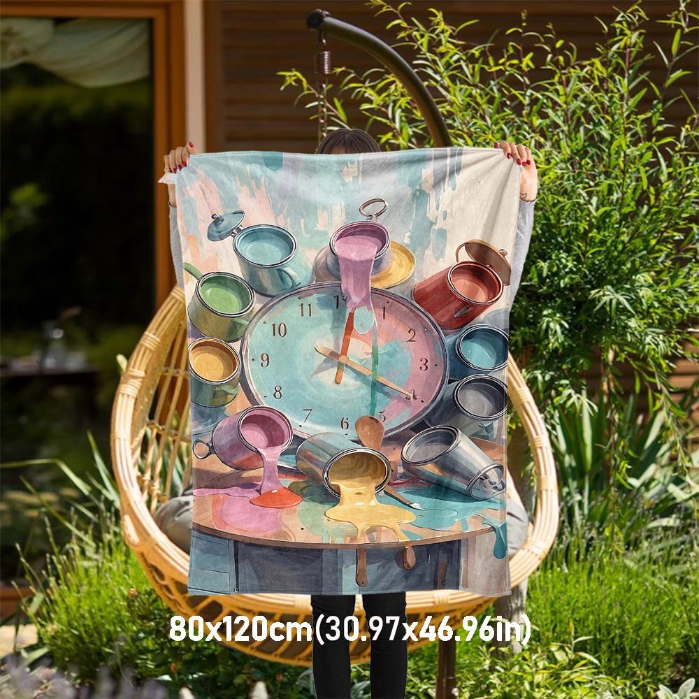 1pc clock paint Outdoor Flannel Blanket Soft Warm All-Season Throw for Sofa Bed Car Camping Office, Cozy Gift Idea1229S 80x120cm(31x47inch)
1pc clock paint Outdoor Flannel Blanket Soft Warm All-Season Throw for Sofa Bed Car Camping Office, Cozy Gift Idea1229S 80x120cm(31x47inch)