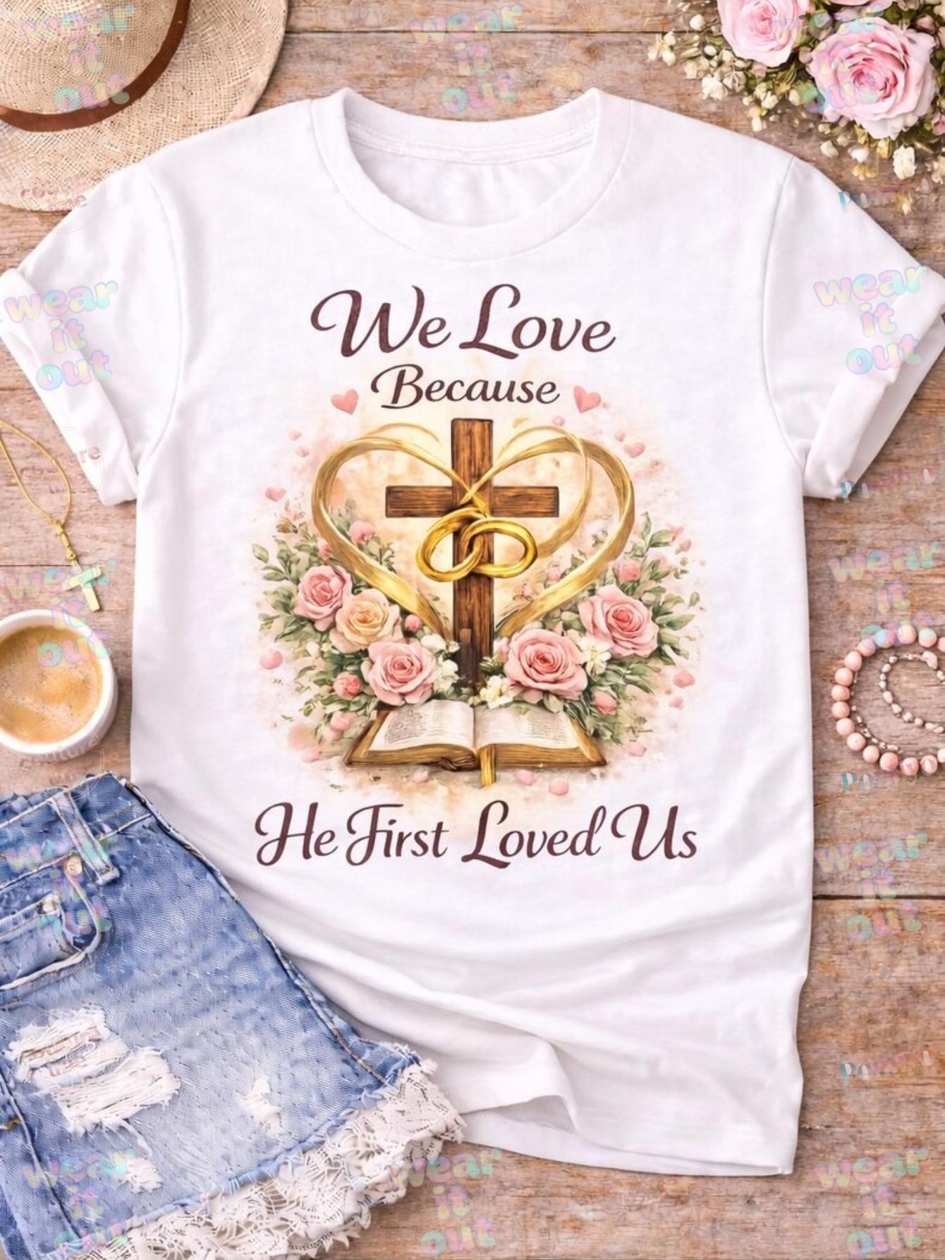 Christian Graphic Tee He First Loved Us Faith Shirt Christian Mom EASTER GIFT Shirt Crew Neck Cotton Tee Shirt 5XL різнокольоровий
Christian Graphic Tee He First Loved Us Faith Shirt Christian Mom EASTER GIFT Shirt Crew Neck Cotton Tee Shirt 5XL різнокольоровий