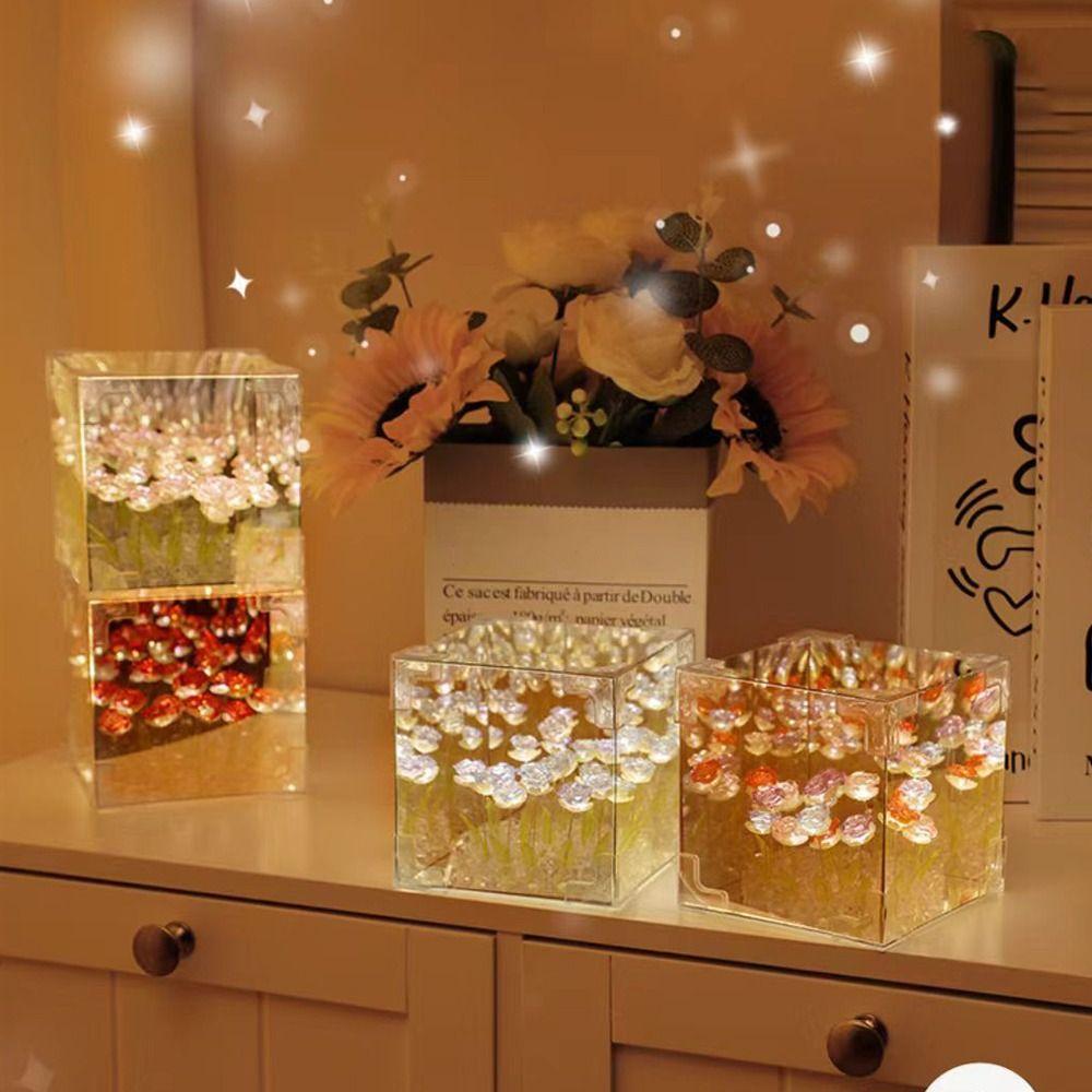 Desktop Decoration Cube Night Light DIY Material Atmosphere Lamp Living Room різнокольоровий
Desktop Decoration Cube Night Light DIY Material Atmosphere Lamp Living Room різнокольоровий