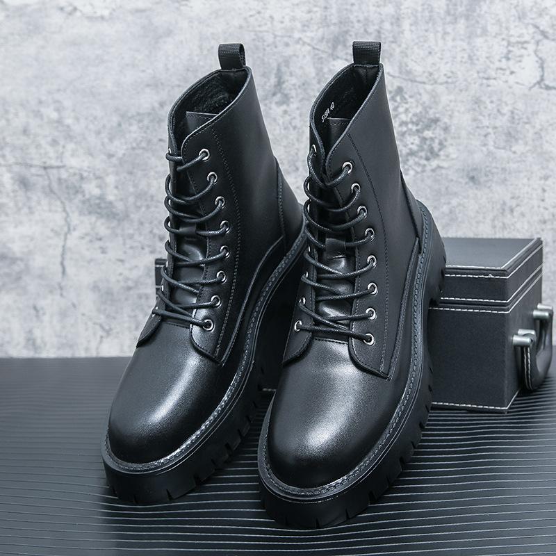 Новые высокие ботинки Martin мужские туфли британский стиль инструментальные черные короткие ботинки повседневные трендовые локомотив кожаные ботинки обувь 45
Новые высокие ботинки Martin мужские туфли британский стиль инструментальные черные короткие ботинки повседневные трендовые локомотив кожаные ботинки обувь 45