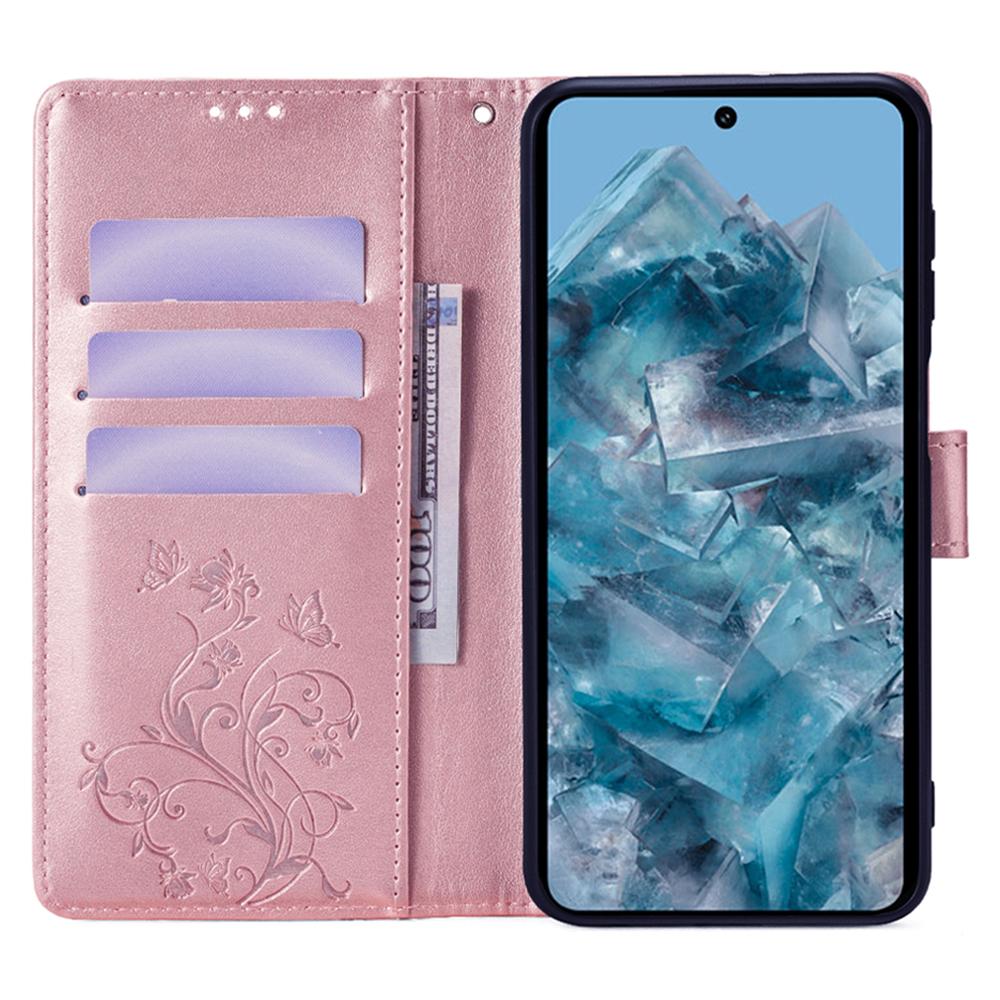 For Google Pixel 8 Pro Case PU Leather Butterfly Flower Imprinted Wallet Phone Folio Cover Rose Gold
For Google Pixel 8 Pro Case PU Leather Butterfly Flower Imprinted Wallet Phone Folio Cover Rose Gold