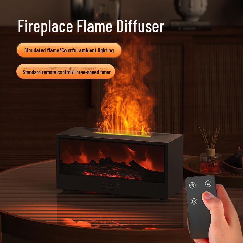 3D Fireplace Flame Aromatherapy Humidifier: Large Spray Desktop/Charcoal Simulation
3D Fireplace Flame Aromatherapy Humidifier: Large Spray Desktop/Charcoal Simulation