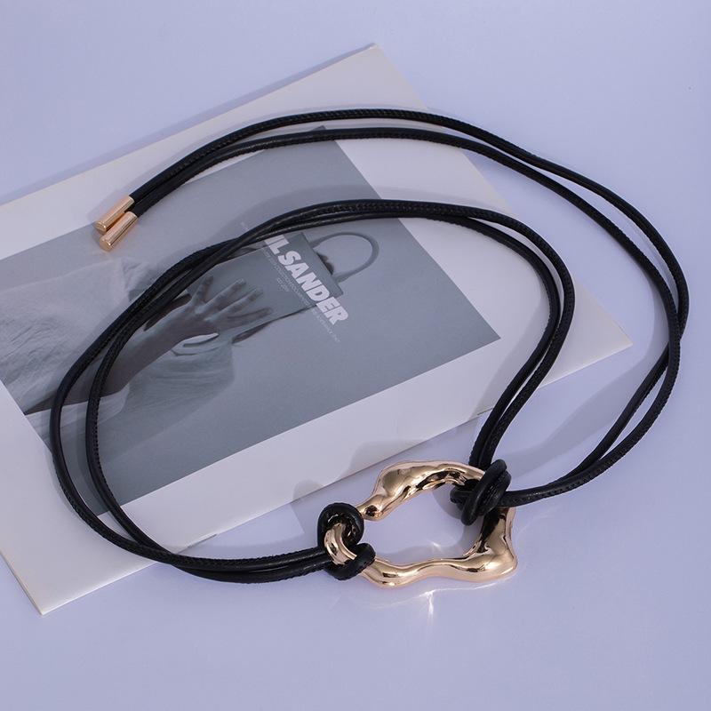 Irregular Metal Buckle Soft Leather Rope Knotted Belt Women S Sweater Skirt Coat Waist Chain Fashion Accessories
Irregular Metal Buckle Soft Leather Rope Knotted Belt Women S Sweater Skirt Coat Waist Chain Fashion Accessories
