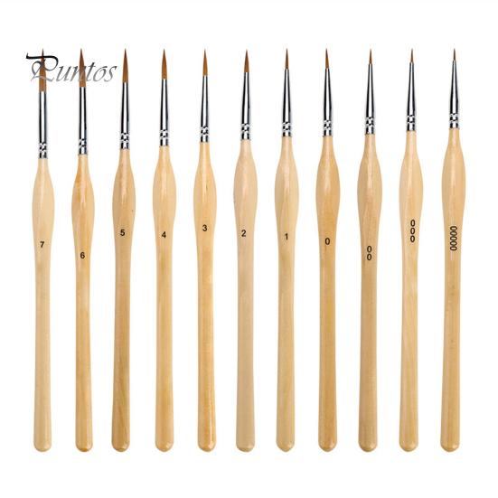 Набор миниатюрных кистей премиум-класса, 11 шт., тонкая детализация, мягкая нейлоновая щетина, деревянные ручки, акварельная кисть 11pcs
Набор миниатюрных кистей премиум-класса, 11 шт., тонкая детализация, мягкая нейлоновая щетина, деревянные ручки, акварельная кисть 11pcs