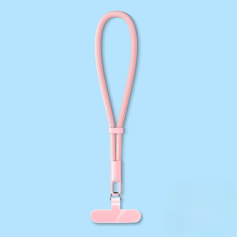 Ремешок - Регулируемый держатель-клипса для телефона для всех чехлов толщиной 7 мм (Шея, плечо, через плечо / запястье) розовый