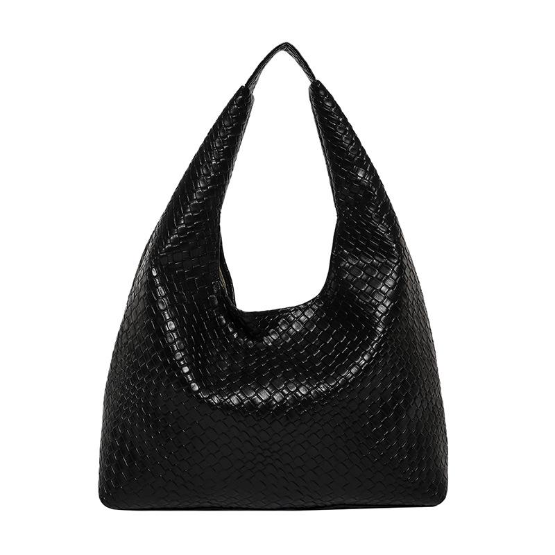 Жіноча плетена сумка-тоут через плече: Однотонна, універсальна сумка на плече та під пахви 33*11*31cm чорний
Жіноча плетена сумка-тоут через плече: Однотонна, універсальна сумка на плече та під пахви 33*11*31cm чорний