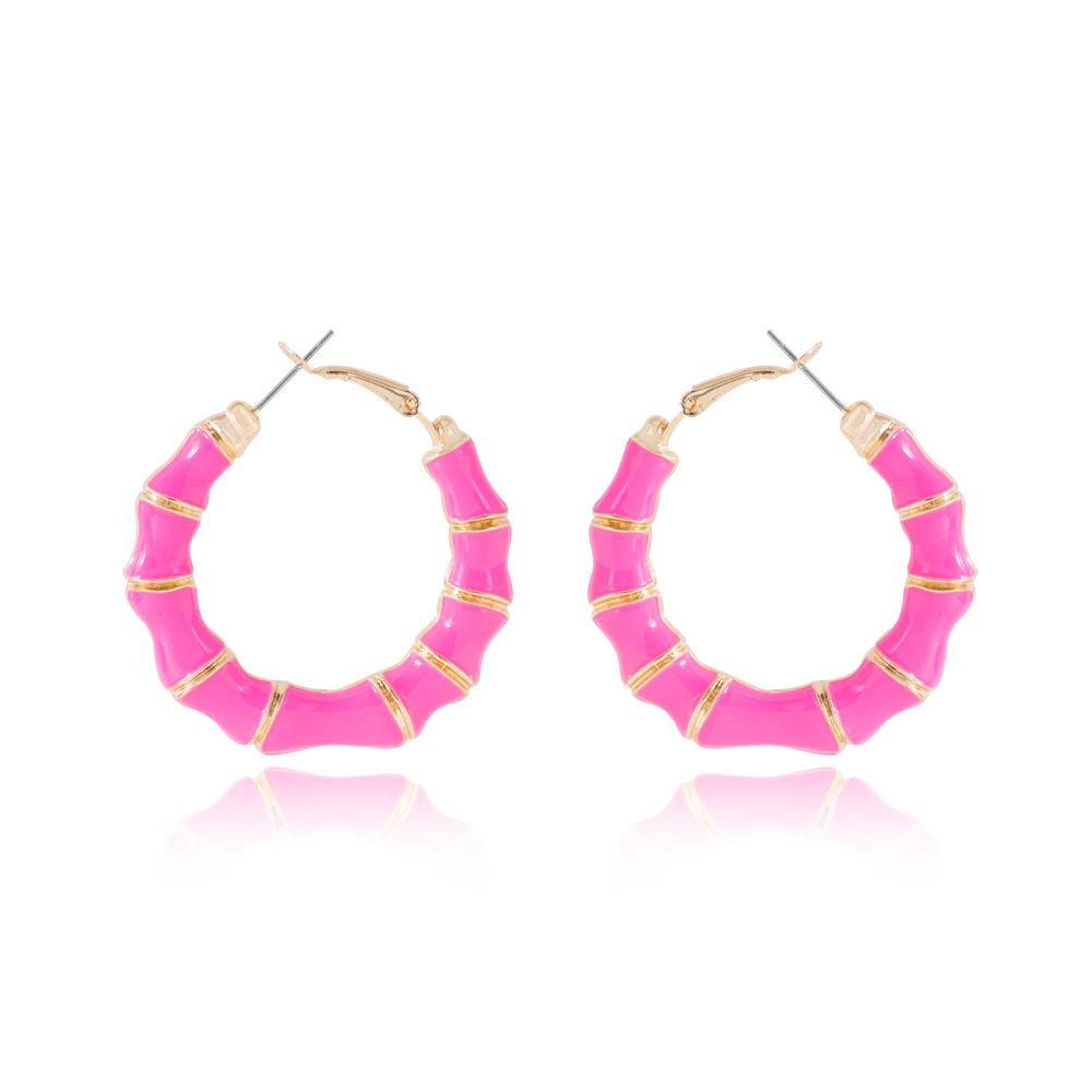Модные розовые серьги-заявления для женщин Современные геометрические украшения из сплава
Модные розовые серьги-заявления для женщин Современные геометрические украшения из сплава