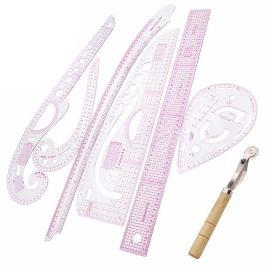 7Pcs Design Clothing Art Ruler French Curve Cut Arc Plate Making
7Pcs Design Clothing Art Ruler French Curve Cut Arc Plate Making