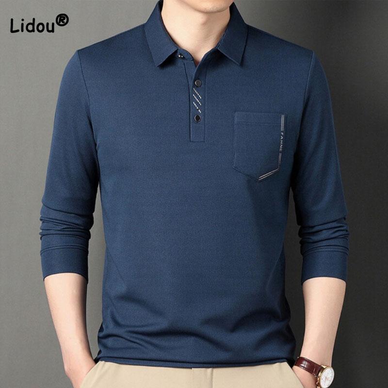 Simplicity All-match Solid Color Long Sleeve Tops for Men Summer Casual Business Office Polo-Neck T-Shirt Trend Male Clothes 4XL верблюд
Simplicity All-match Solid Color Long Sleeve Tops for Men Summer Casual Business Office Polo-Neck T-Shirt Trend Male Clothes 4XL верблюд