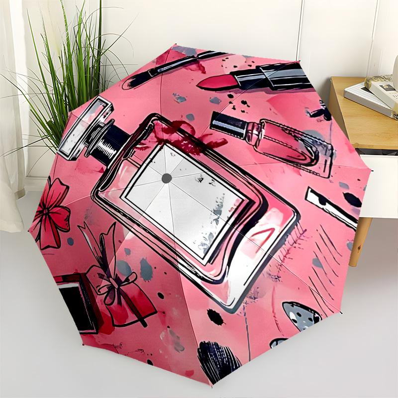 Makeup, Beauty Themed Automatic Opening and Closing Umbrella, Brightly Colored 8-rib Portable Umbrella, Suitable for Men and Women, A Perfec
Makeup, Beauty Themed Automatic Opening and Closing Umbrella, Brightly Colored 8-rib Portable Umbrella, Suitable for Men and Women, A Perfec