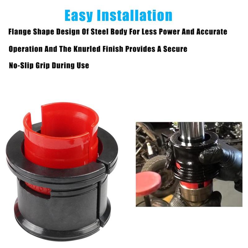 A28G-Motorcycle Bike Fork Seal Driver Tool Kit Universal Fork Seal taller Driver Removal Set For 35MM-50MM BlackRed
A28G-Motorcycle Bike Fork Seal Driver Tool Kit Universal Fork Seal taller Driver Removal Set For 35MM-50MM BlackRed