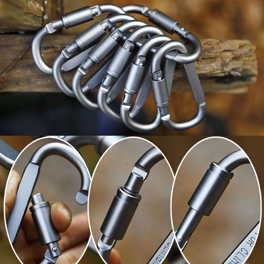 3Pcs Aluminium Buckle Keychain Equipment Camping Hiking Hook New Alloy Carabiner Outdoor Sports
3Pcs Aluminium Buckle Keychain Equipment Camping Hiking Hook New Alloy Carabiner Outdoor Sports