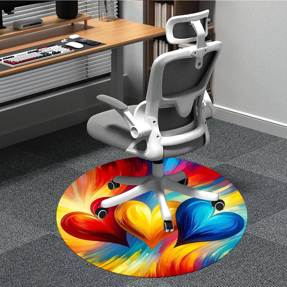 1pc Heart Colors Office Round Area Rug, Indoor Mat Suitable ForOffice, Under Office Chairs Bedroom Living Room Home Decor T216 80cm by 80cm
1pc Heart Colors Office Round Area Rug, Indoor Mat Suitable ForOffice, Under Office Chairs Bedroom Living Room Home Decor T216 80cm by 80cm