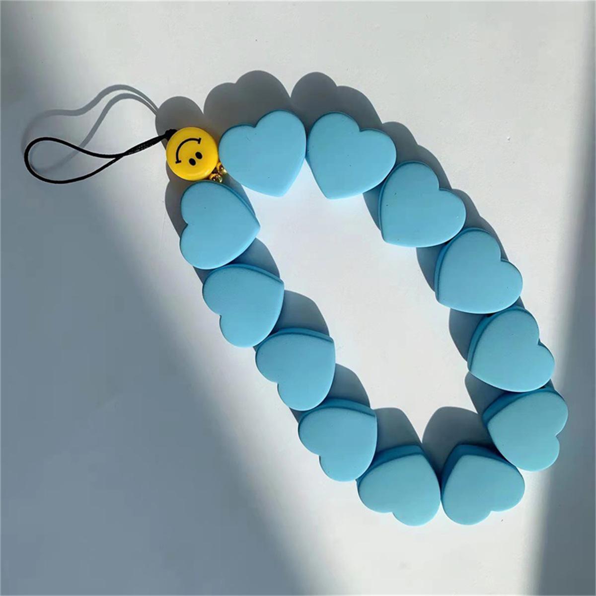 Coloful Silicone Love Heart Rope Phone Chain Lanyard Charm Strap Wrist Beaded Hanging Cord Bracelet Keychain for CCD Sweet Girl
Coloful Silicone Love Heart Rope Phone Chain Lanyard Charm Strap Wrist Beaded Hanging Cord Bracelet Keychain for CCD Sweet Girl