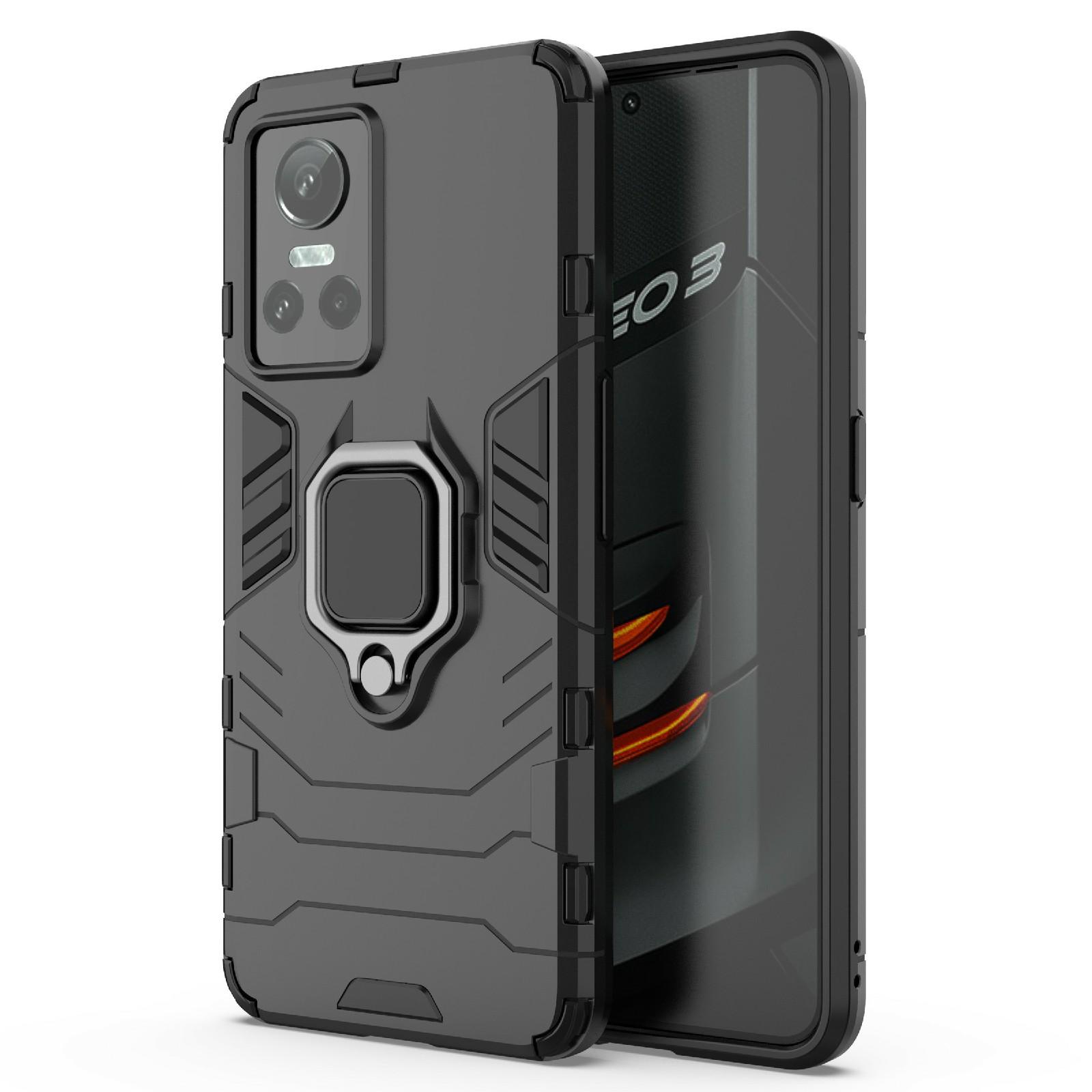 For Realme GT Neo3 Scratch-resistant Anti-drop Soft TPU+Hard PC Cover Ring Holder Kickstand Phone Case Black
For Realme GT Neo3 Scratch-resistant Anti-drop Soft TPU+Hard PC Cover Ring Holder Kickstand Phone Case Black