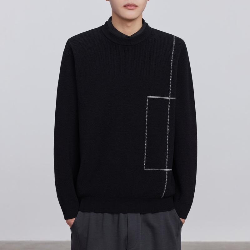 Black Faux Two-Piece Men s Jacquard Sweater with Shirt Collar - Autumn/Winter 2025 Collection XXXL чорний
Black Faux Two-Piece Men s Jacquard Sweater with Shirt Collar - Autumn/Winter 2025 Collection XXXL чорний