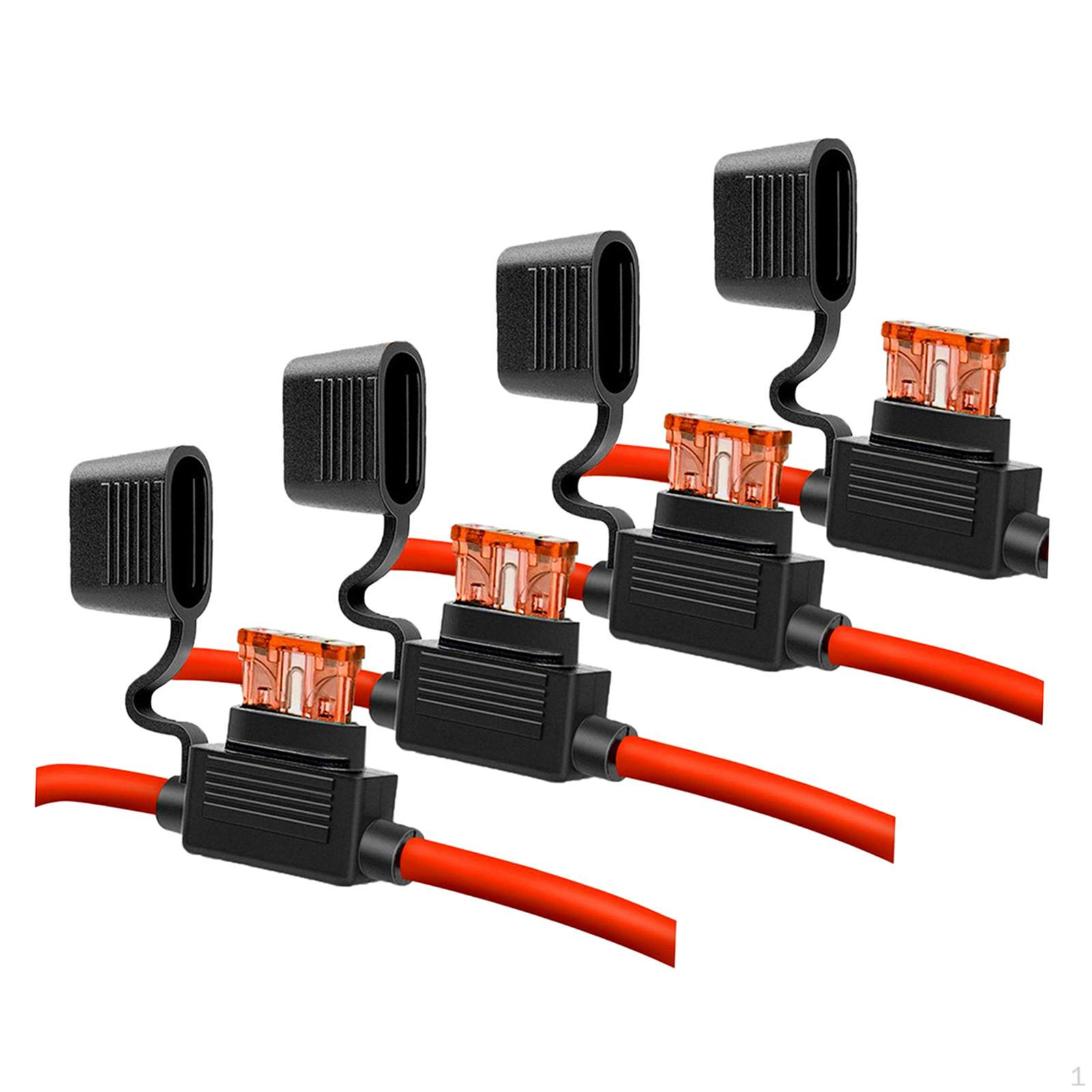 4x Fuse Inline Holder Add A Circuit Car Red Wiring Harness Atc Ato Fuses 10 Gauge
4x Fuse Inline Holder Add A Circuit Car Red Wiring Harness Atc Ato Fuses 10 Gauge