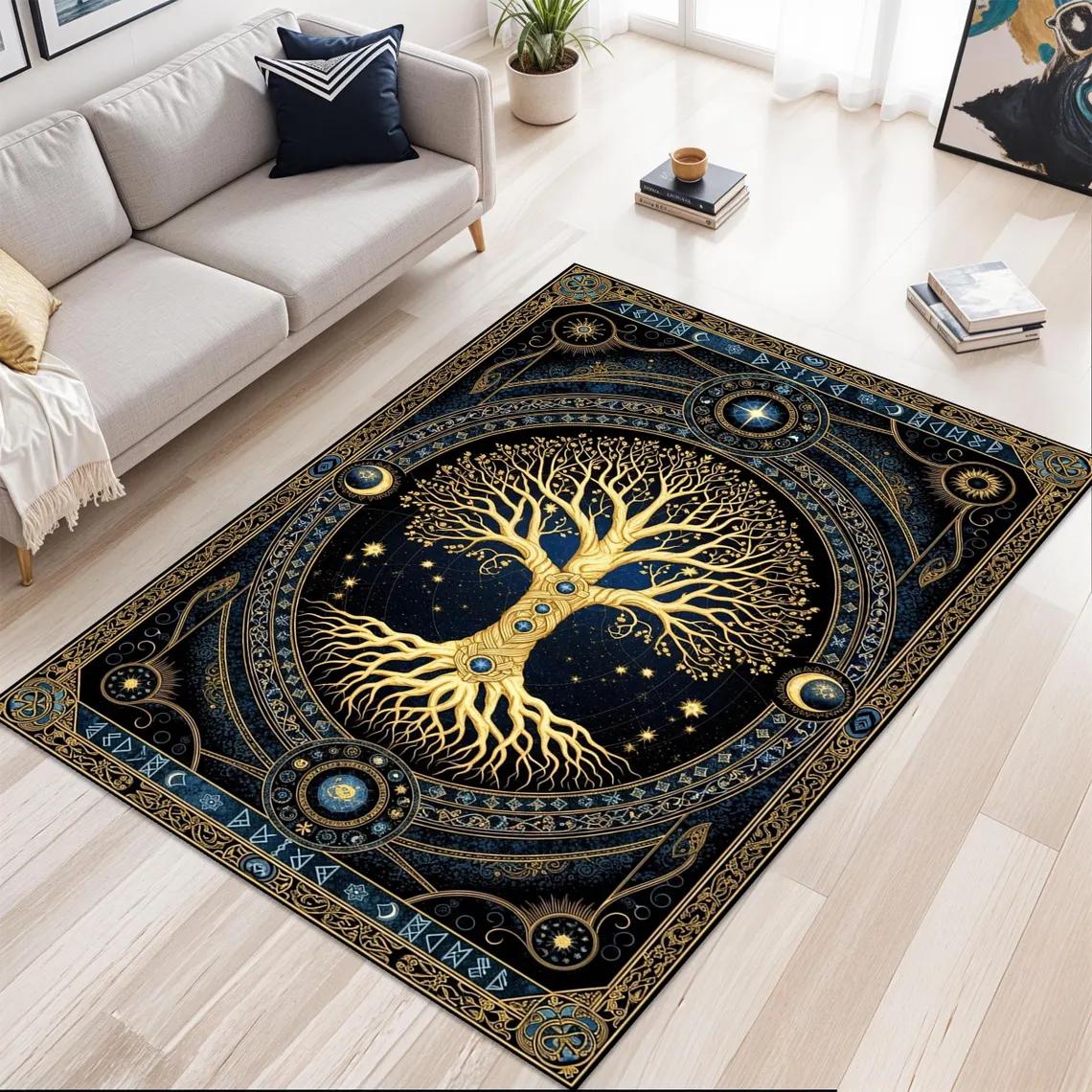 Tree of Life Norse Runes Area Rug – Viking Themed Carpet – Soft Non-Slip Floor Mat for Living Room, Bedroom & Pagan Decor 50cm x 80cm
Tree of Life Norse Runes Area Rug – Viking Themed Carpet – Soft Non-Slip Floor Mat for Living Room, Bedroom & Pagan Decor 50cm x 80cm