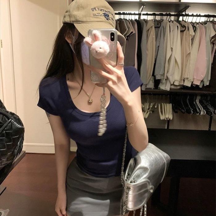 Women s Slim Fit U-Neck Short Sleeve Top - Trendy Low Cut Collarbone Style Minimum Order of 500 pieces темно-синий
Women s Slim Fit U-Neck Short Sleeve Top - Trendy Low Cut Collarbone Style Minimum Order of 500 pieces темно-синий